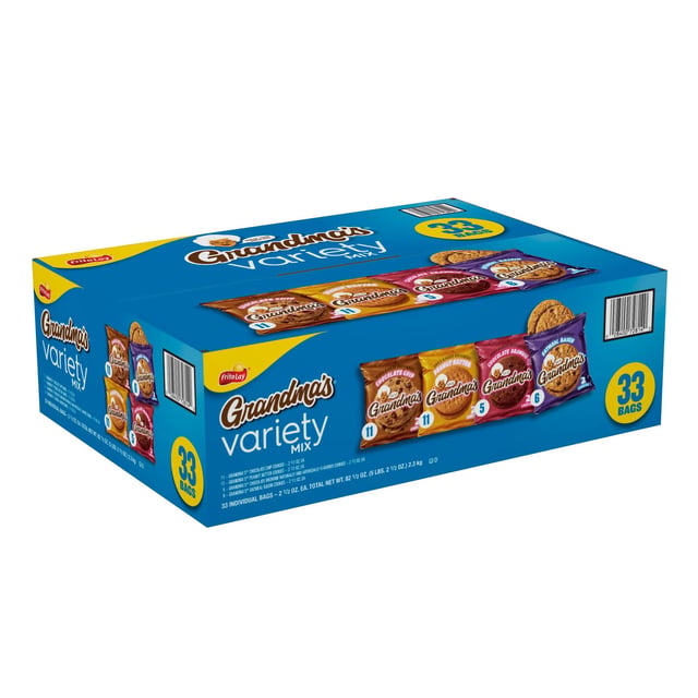 Frito-Lay Grandma's Cookies Variety Pack, 33 Count