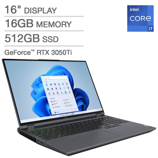 Lenovo Legion 5 Pro 16" Gaming Laptop with 4GB Graphics Card