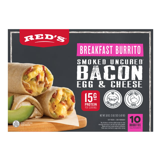 Red's Bacon, Egg & Cheese Burrito 10 CT