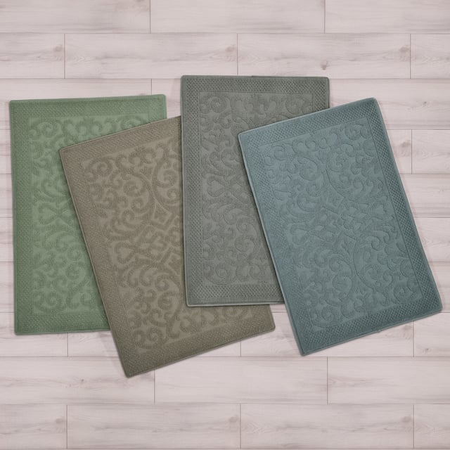 Riviera Home Scroll Memory Foam Bath Mat