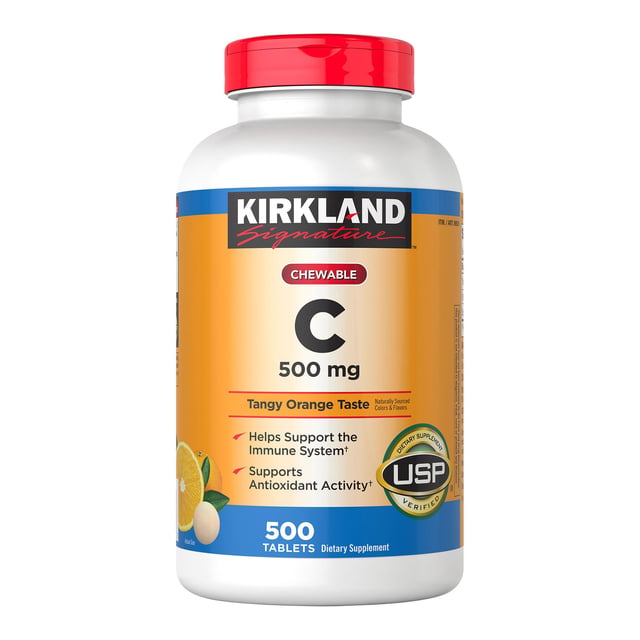 Kirkland Signature Chewable Vitamin C 500 mg, 500 CT