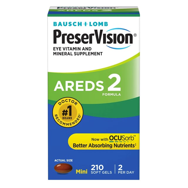 Bausch + Lomb PreserVision AREDS 2 Formula, 210 Count