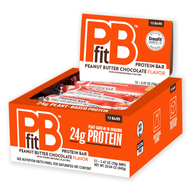 PBfit Bar Peanut Butter Chocolate 12 Count Box