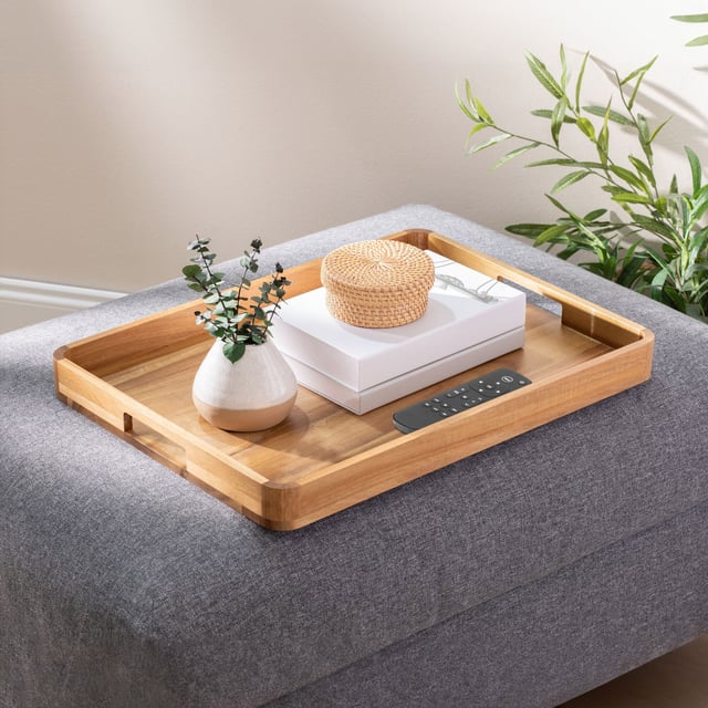 iDesign Acacia Wood Serving Tray