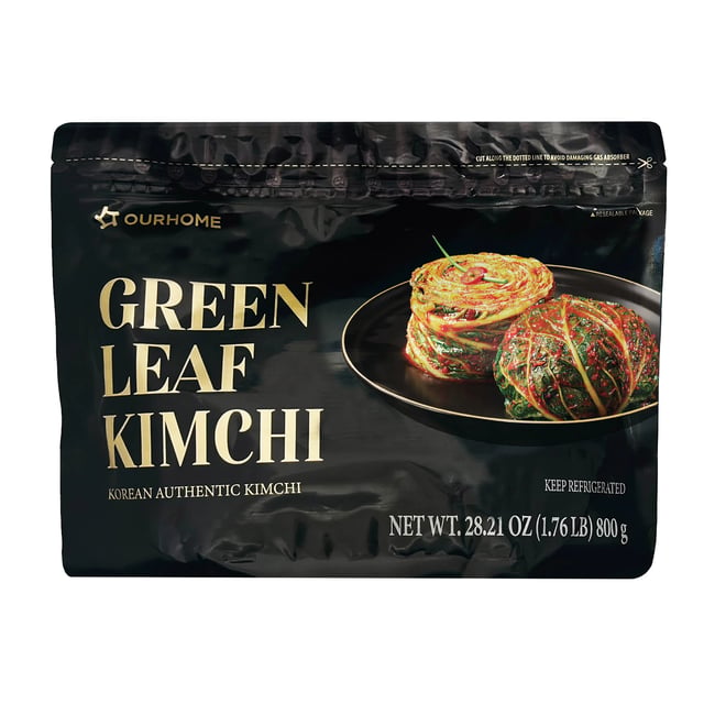 OurHome Green Leaf Kimchi 28.2 Ounce Package