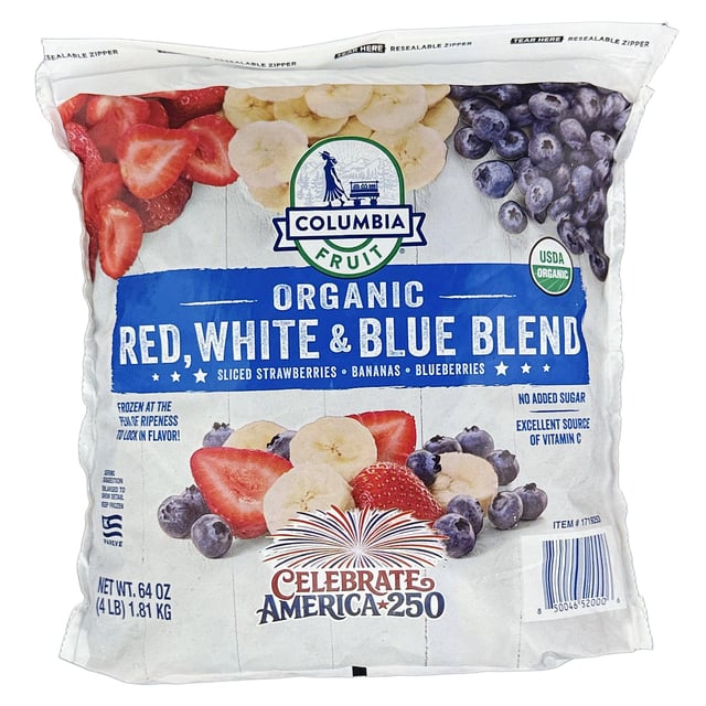Columbia Fruit Organic Red, White, & Blue Fruit Blend 4 lbs