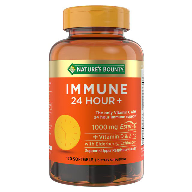 Nature's Bounty Immune 24 Hour+ 120 Softgels