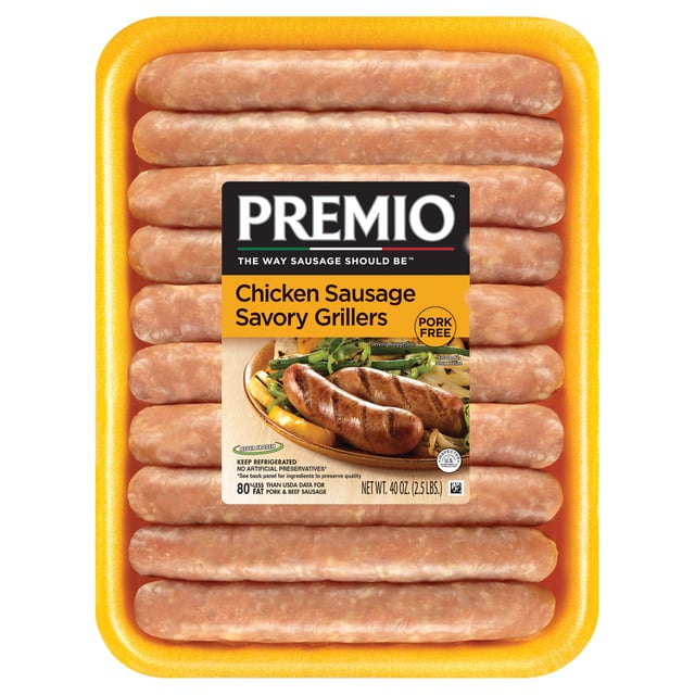 Premio Pork Free Chicken Grillers 40 oz (2.5 lbs)