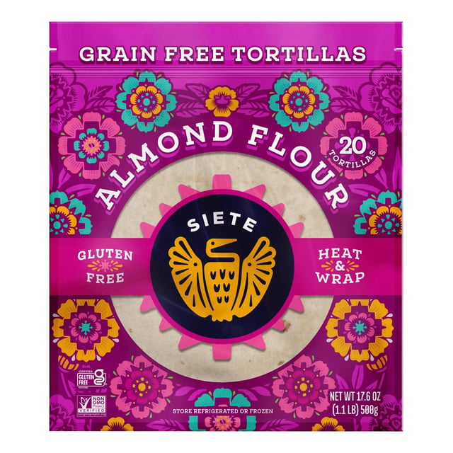 Siete Almond Flour Tortilla 20 Count 17.5 Ounces