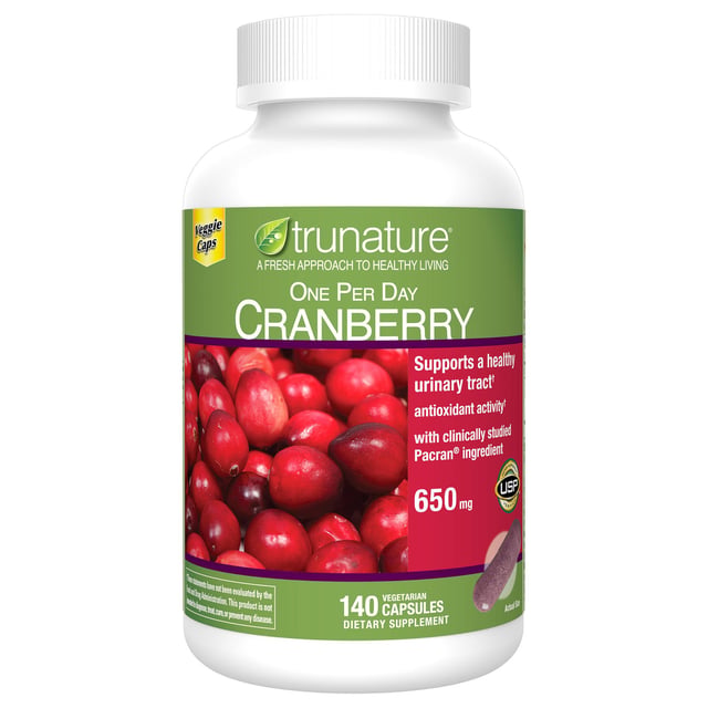 TruNature Cranberry 650mg, 140 Capsules