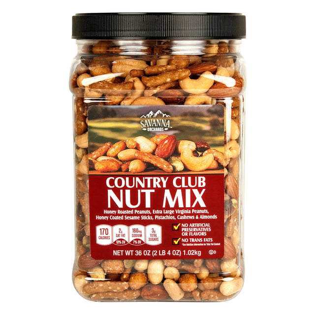 Savanna Orchards Country Club Nut Mix 36 oz (2.25 lbs)