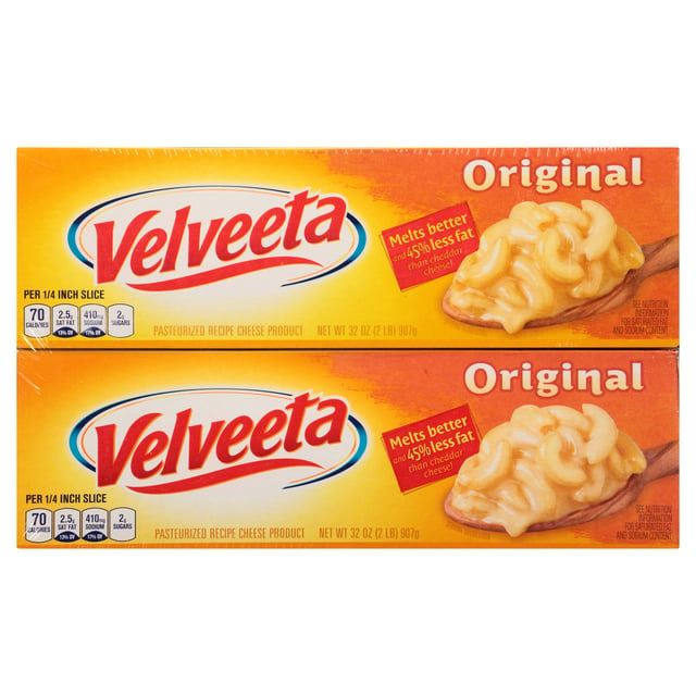 Kraft Velveeta Cheese, 2/2 Pound Boxes