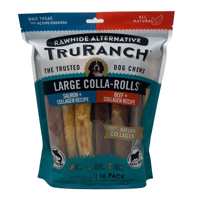 TruRanch Salmon and Beef Hide Free Chew 2.8 lbs
