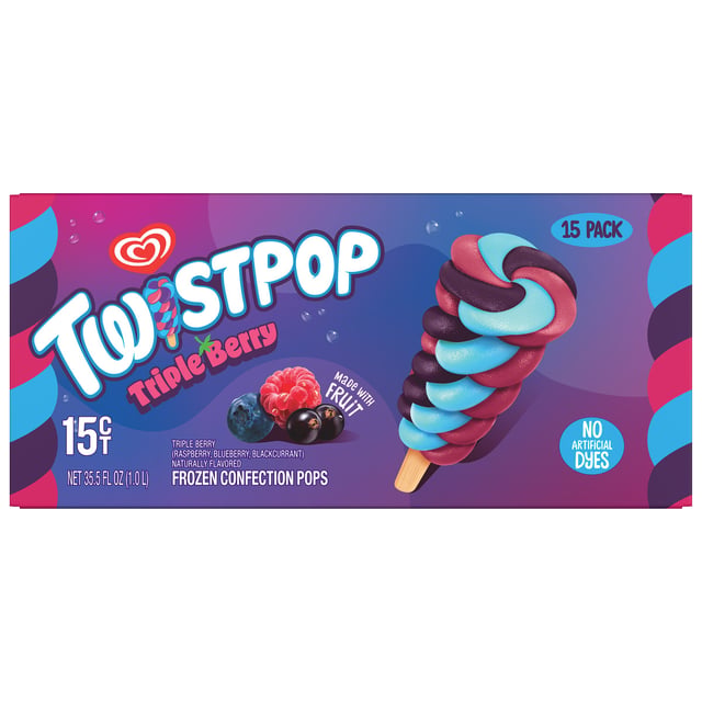 Twistpop Berrylicious Frozen Fruit Pops, 15 CT