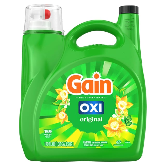 Gain Liquid High Efficiency 170 fl oz 159 Loads 5.3 Quarts