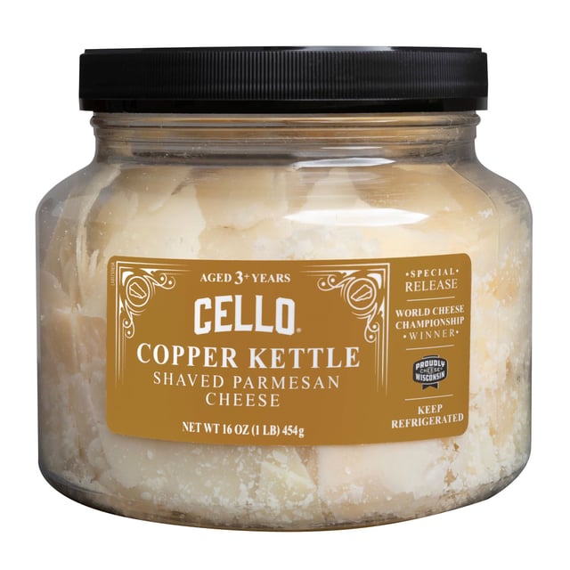Cello Copper Kettle Shaved Parmesan 16 oz (1 lb)