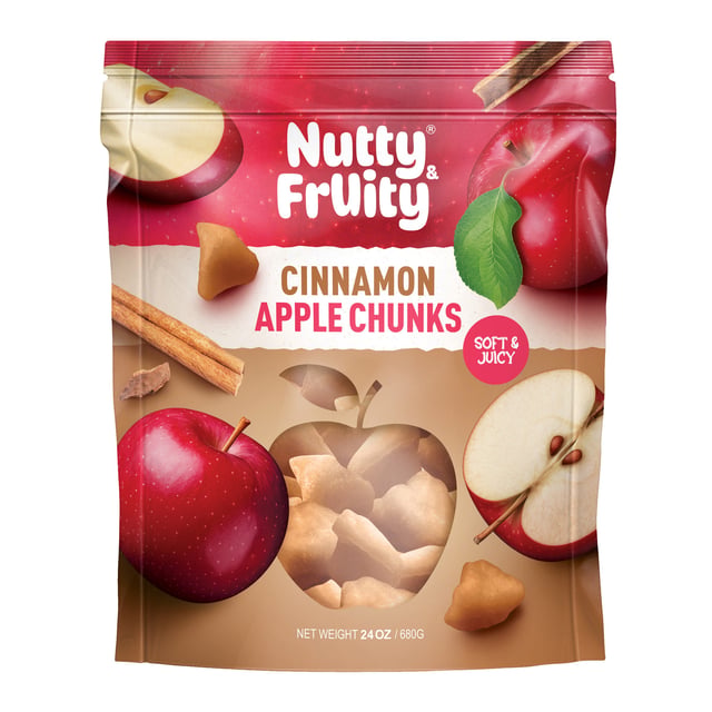 Nutty and Fruity Cinnamon Apple Wedges 24 Ounce Bag