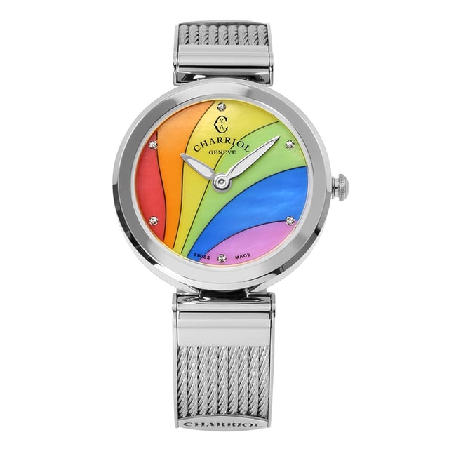 Charriol Forever Rainbow Mother of Pearl Dial Women's Watch