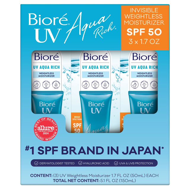 Bioré UV Aqua Rich Daily Hydrating Facial Moisturizer SPF 50