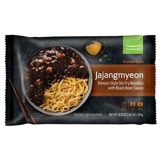 Pulmuone Korean Noodles with Black Bean Sauce 45.15 oz