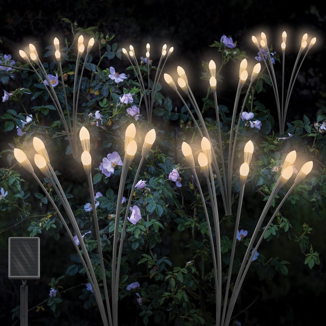 Fresh Source Solar Firefly Landscape Lights, 4-Pack