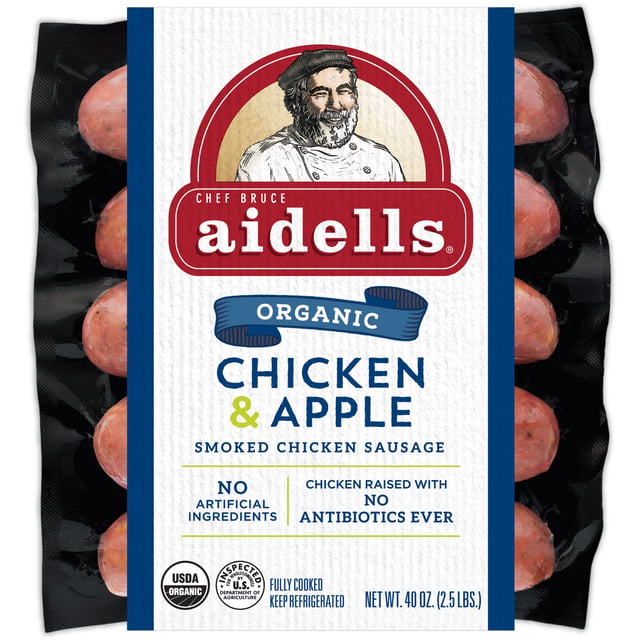 Aidells Organic Chicken & Apple Sausage 2.5 lbs