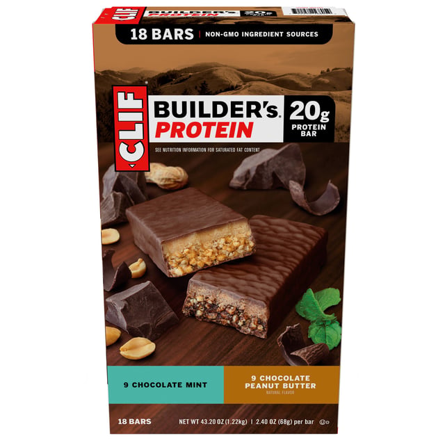 Clif Builder's Protein Bar Variety Pack, 18 Count, 2.4 oz