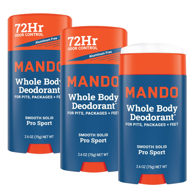 Mando Whole Body Deodorant 3 / 2.6oz (7.8oz Total)