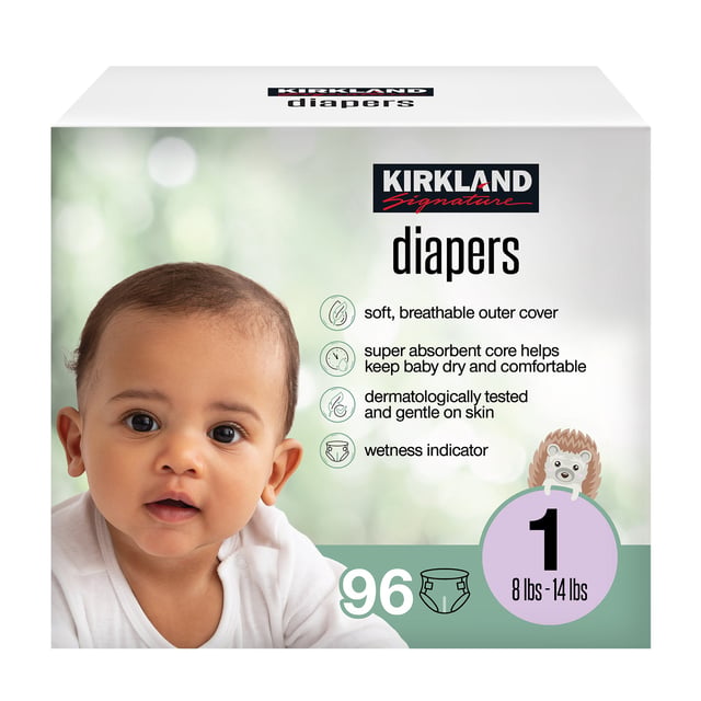 Kirkland Signature Diapers Size 1, 96 Count