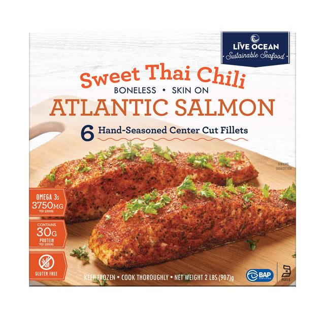 Live Ocean Sweet Thai Chili Atlantic Salmon 2 lbs