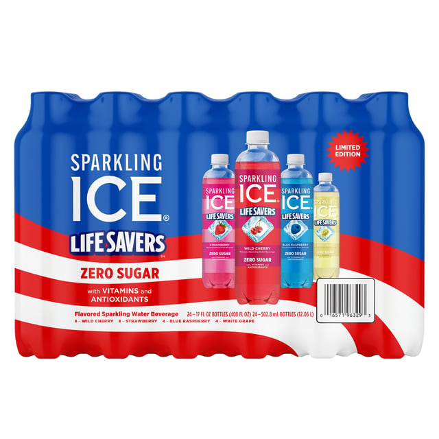 Sparkling Ice Life Savers Sparkling Water Variety Pack, 24 x 17 fl oz