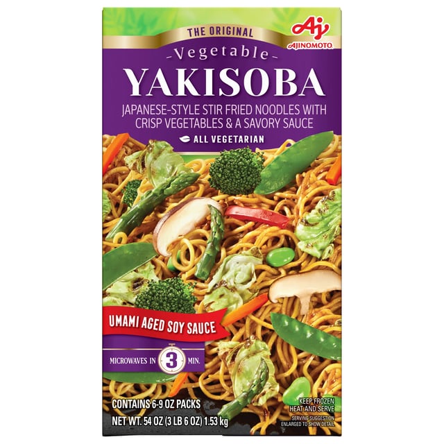Yakisoba Japanese Style Noodles Stir Fry with Vegetables 6/9 oz