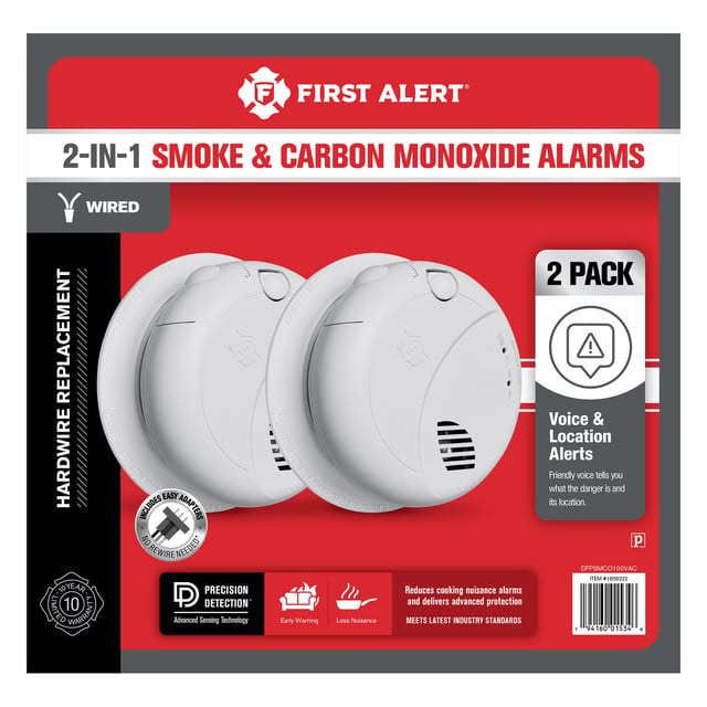 First Alert Hardwired Combo Smoke & CO Alarm
