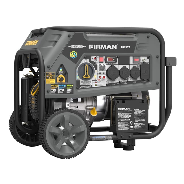 Firman Tri-Fuel Generator with CO Shutoff 7500 Running Watts