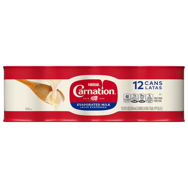 Carnation Evaporated Milk, 12 fl oz, 12-Count