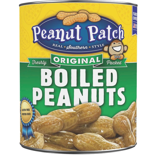 Peanut Patch Green Boiled Peanuts, Jumbo, #10 Can, 6 lbs