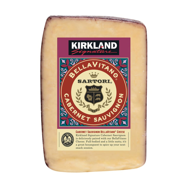 Kirkland Signature Sartori Cabernet Sauvignon BellaVitano Cheese