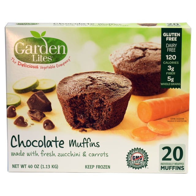 Garden Lites Chocolate Veggie Muffin 20 Count Box