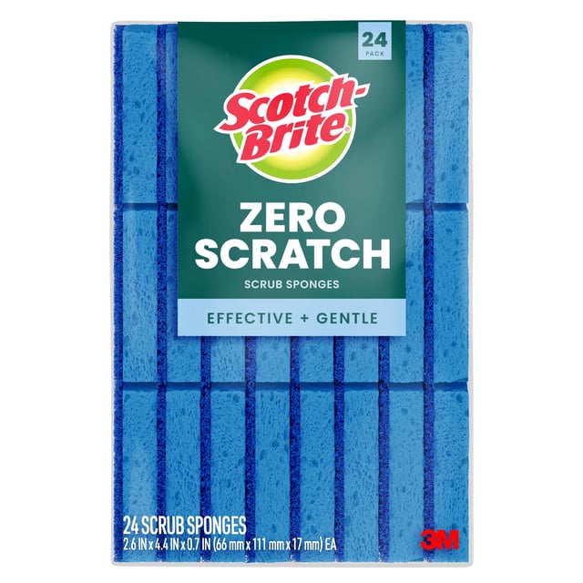 Scotch-Brite Zero Scratch Sponge 24 ct