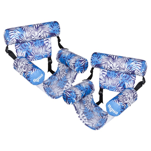 Aqua Luxury Pool Lounger, 2-Pack