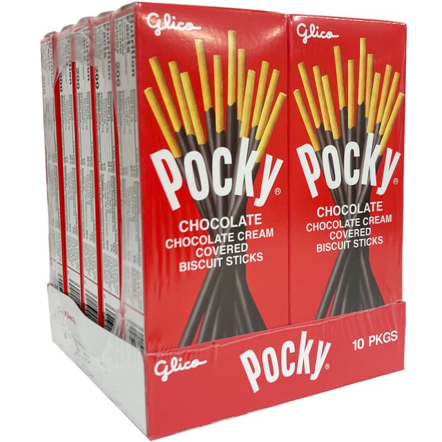 Pocky Chocolate Cream Covered Biscuit Sticks, 10 CT/1.41 oz