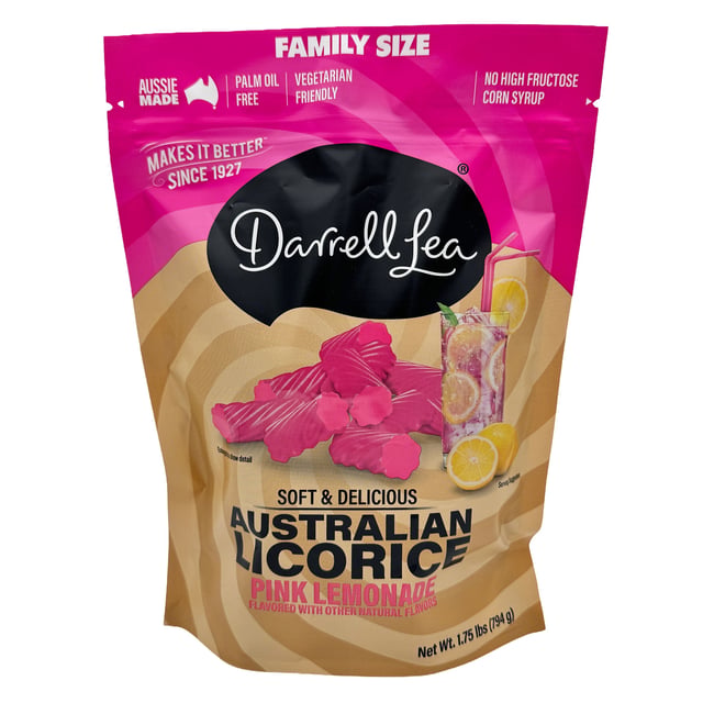 Darrell Lea Pink Lemonade Licorice 28 oz