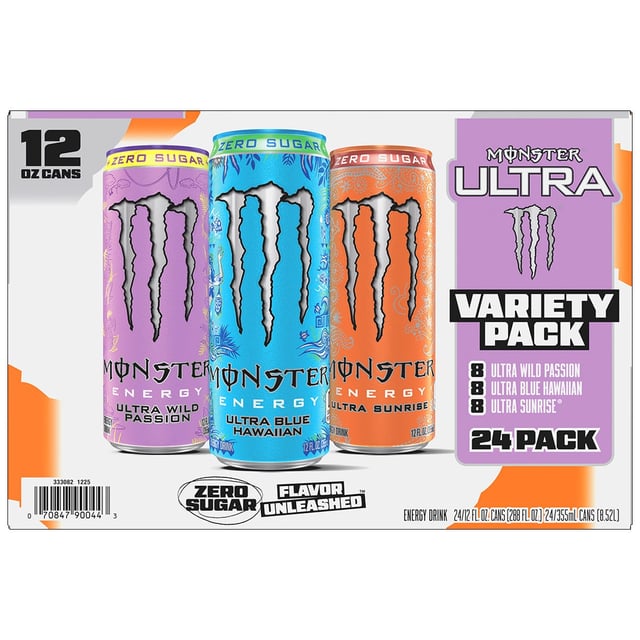 Monster Ultra Variety Pack 24/12 FL OZ