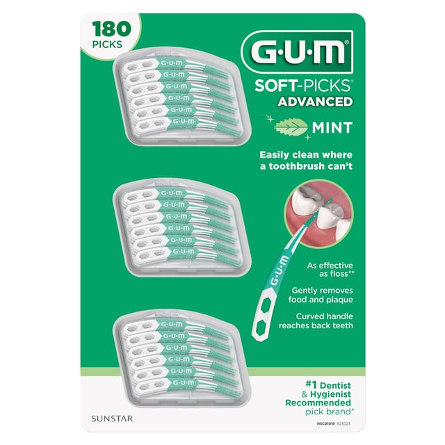 GUM Soft-Picks Advanced Mint 180 CT