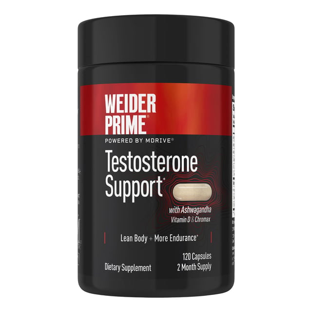 Weider Prime Testosterone Support for Men 120 Capsules