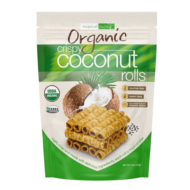 Tropical Fields Organic Coconut Rolls 11 oz (0.69 lbs)