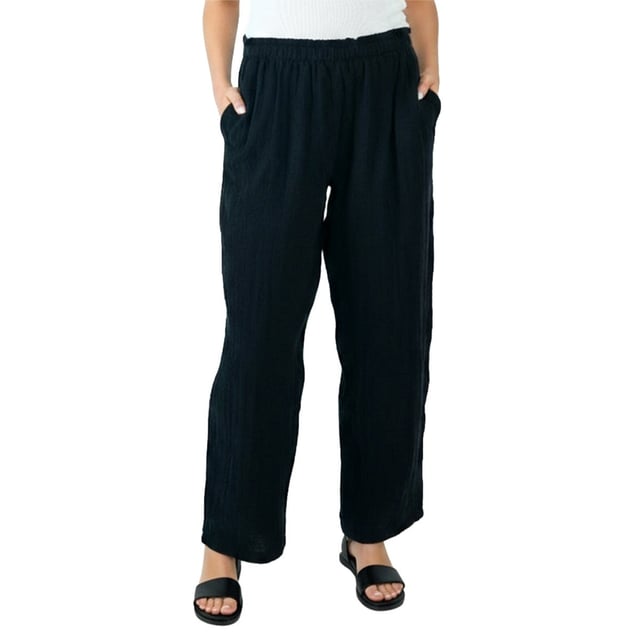 Coldwater Creek Women's Cotton Gauze Pull-On Pant