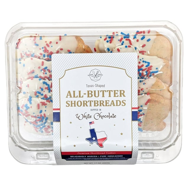 Bakery Street Texas Shaped All Butter Shortbread, 17 oz