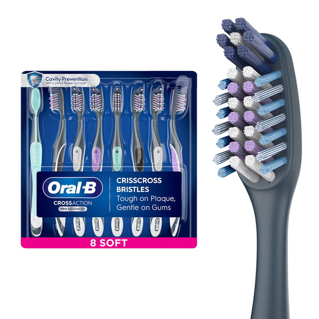 Oral-B CrossAction Advanced Toothbrush 8 Count