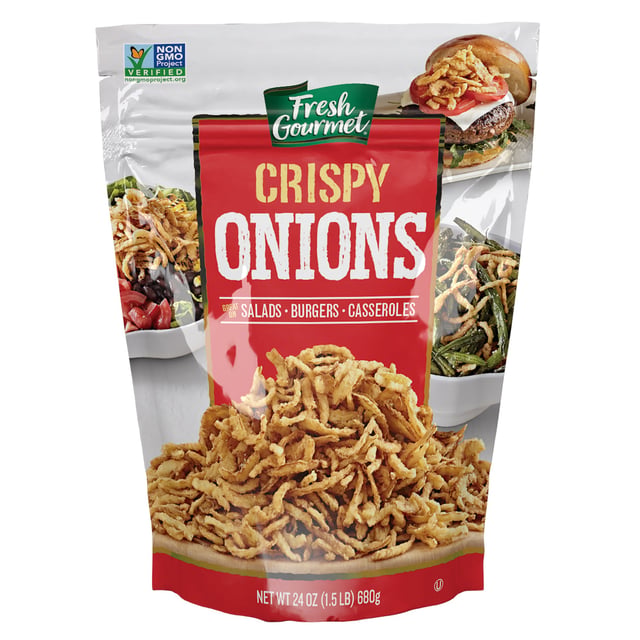 Fresh Gourmet Crispy Onions, 24 Ounce Bag